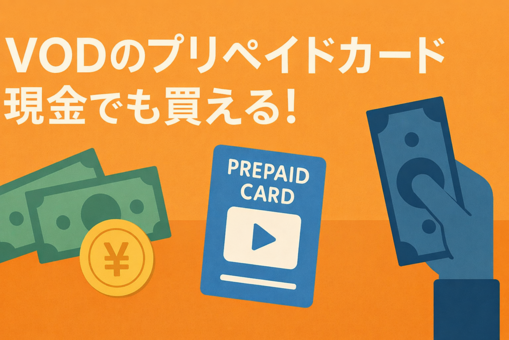 VOD専用プリペイドカードの買い方。現金派でも動画配信は楽しめる