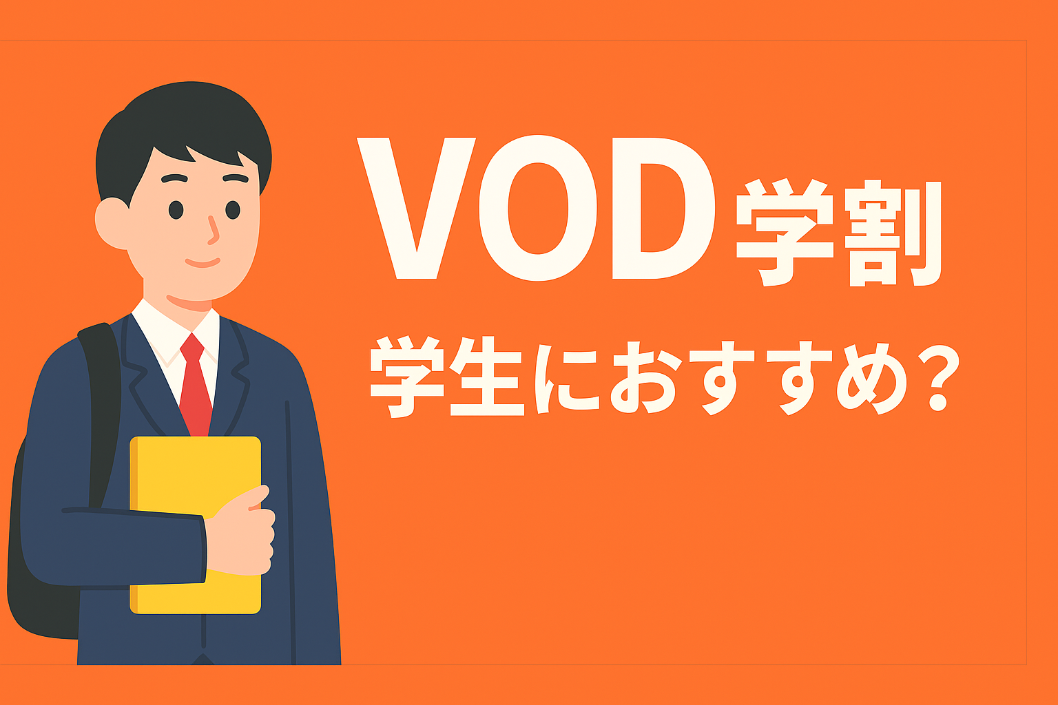 学割があるVODはどれ?学生なら絶対に入るべきお得な動画配信サービス
