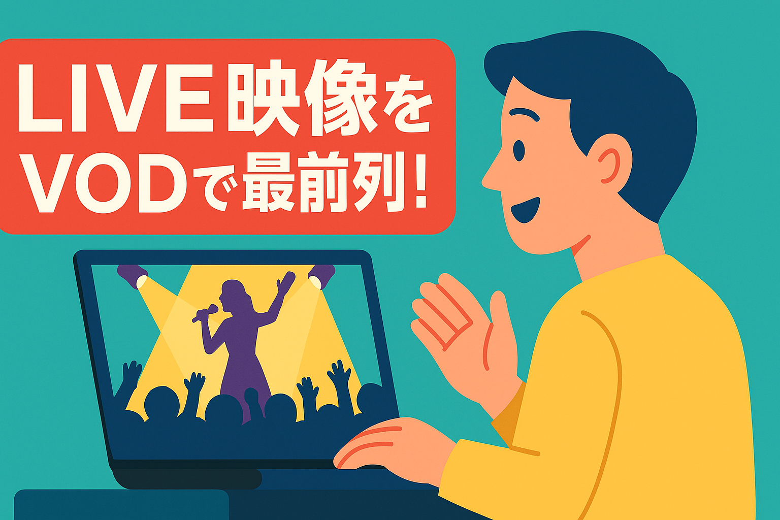 ライブ映像・音楽番組に強いVOD。推しのライブを最前列で見る方法