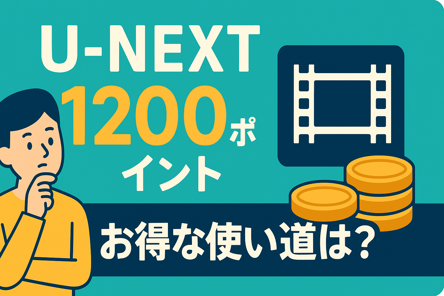 U-NEXTの毎月1200ポイント、何に使うのが一番お得？おすすめの使い道