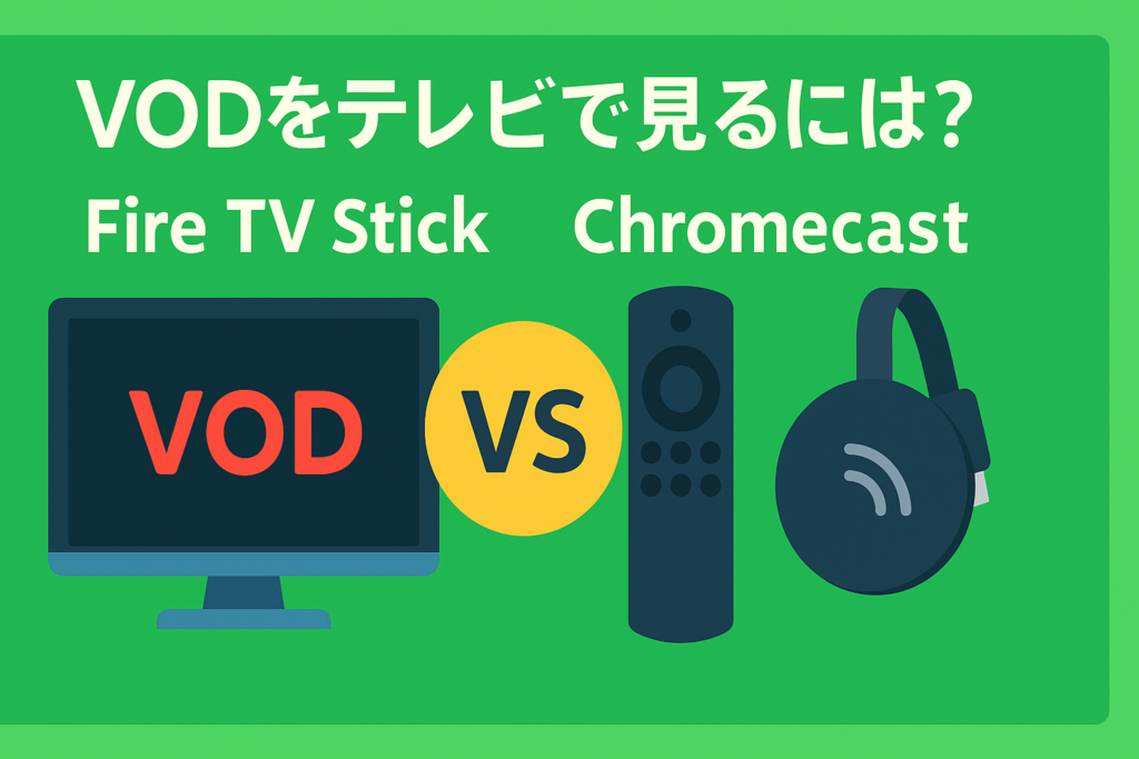 VODをテレビで見る方法。Fire TV StickとChromecastどっちが買い？