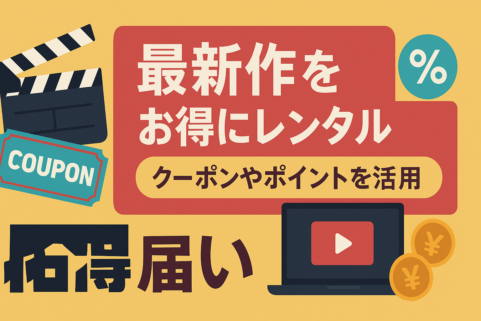 最新作を安くレンタルするコツ。クーポンやポイントをフル活用せよ